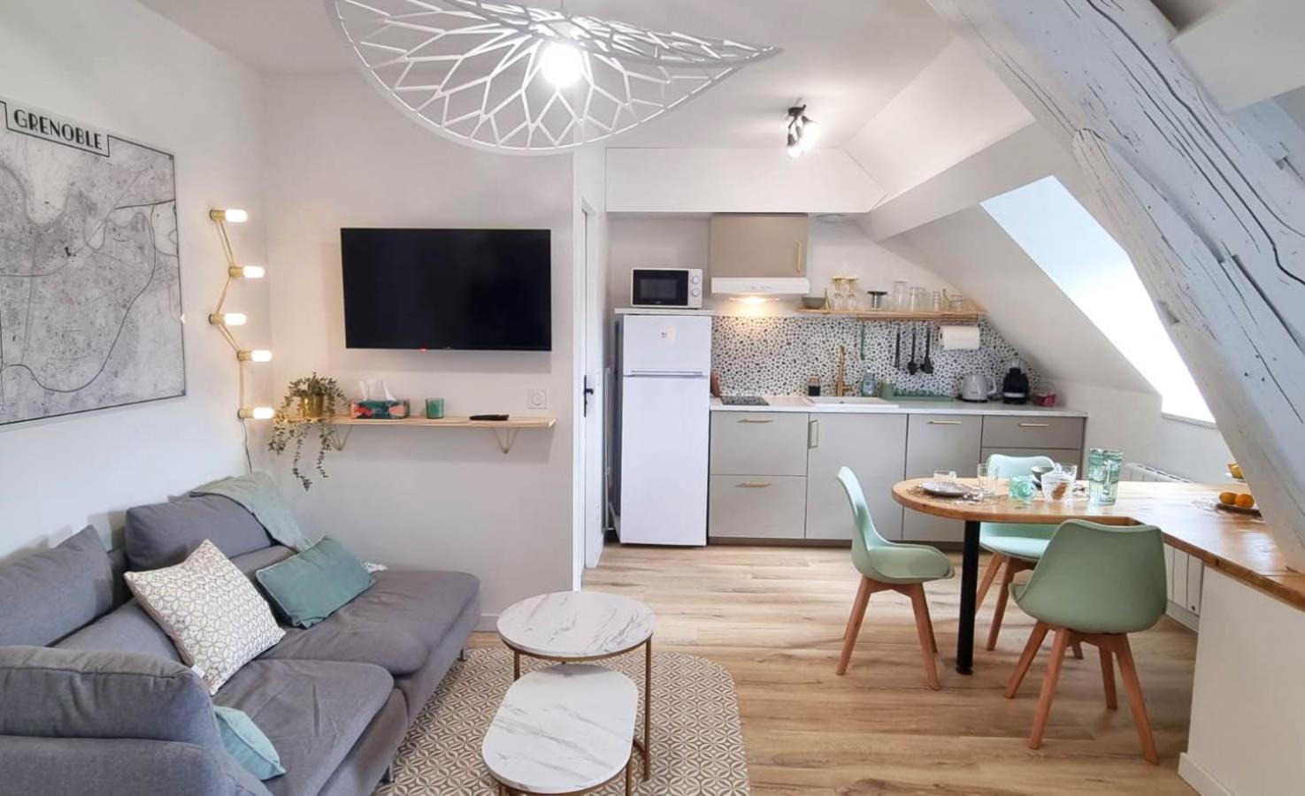 Appartement Hagaki Vue Panoramique Proche Gare Netflix Grenoble Exteriér fotografie