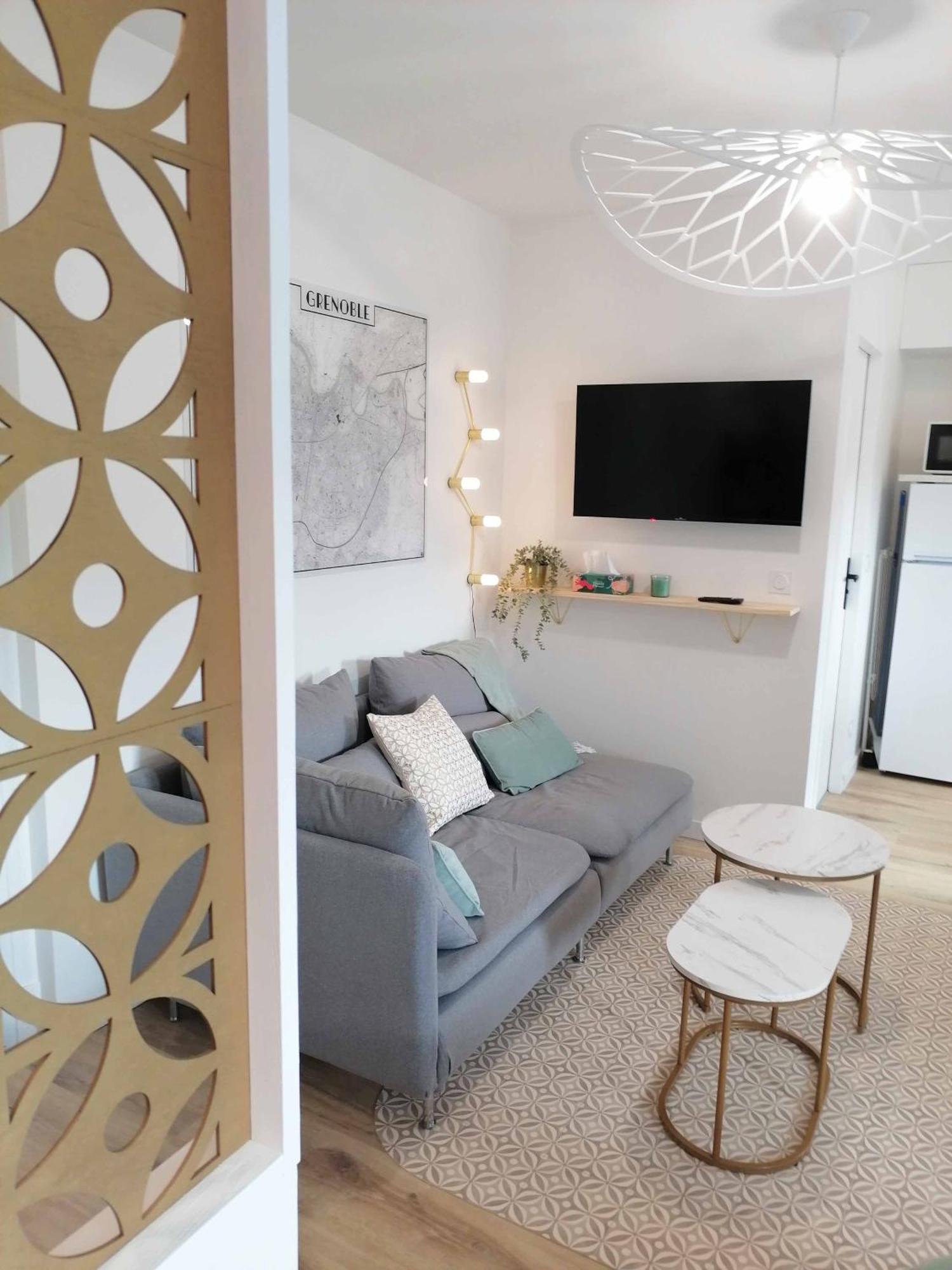 Appartement Hagaki Vue Panoramique Proche Gare Netflix Grenoble Exteriér fotografie